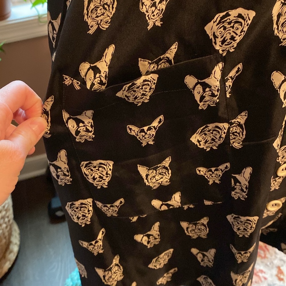 Maeve silk dog print dress M - Picture 4 of 5